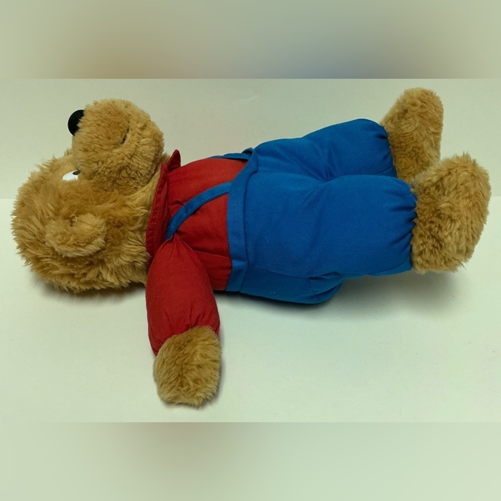 BERENSTAIN BEARS- BROTHER BEAR with Red Shirt and Blue Overalls- Vintage - Picture 13 of 13